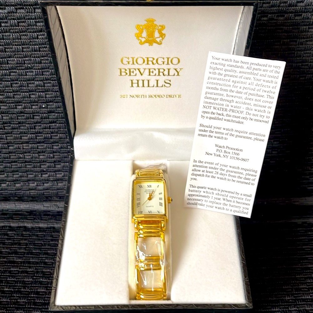 Giorgio Beverly Hills Women’s Quartz Gold-Tone Watch